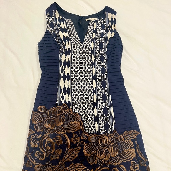 Anthropologie Floreat Mika Ikat Shift Dress 0 XS - Picture 3 of 6